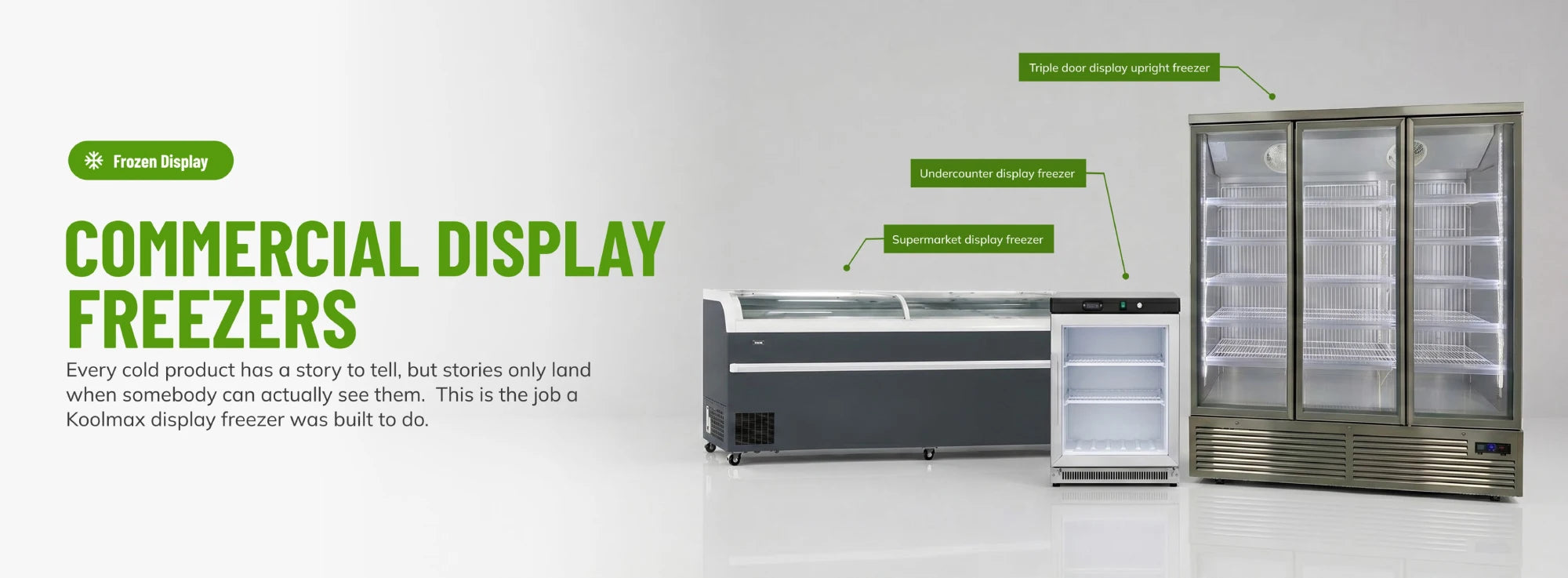 commercial display freezer