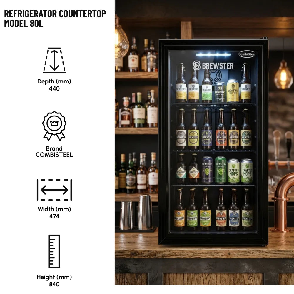 Refrigerator Countertop Model 80L Slim
