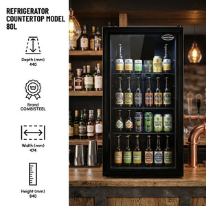 Countertop Model 80L Slim 474mm Fridge