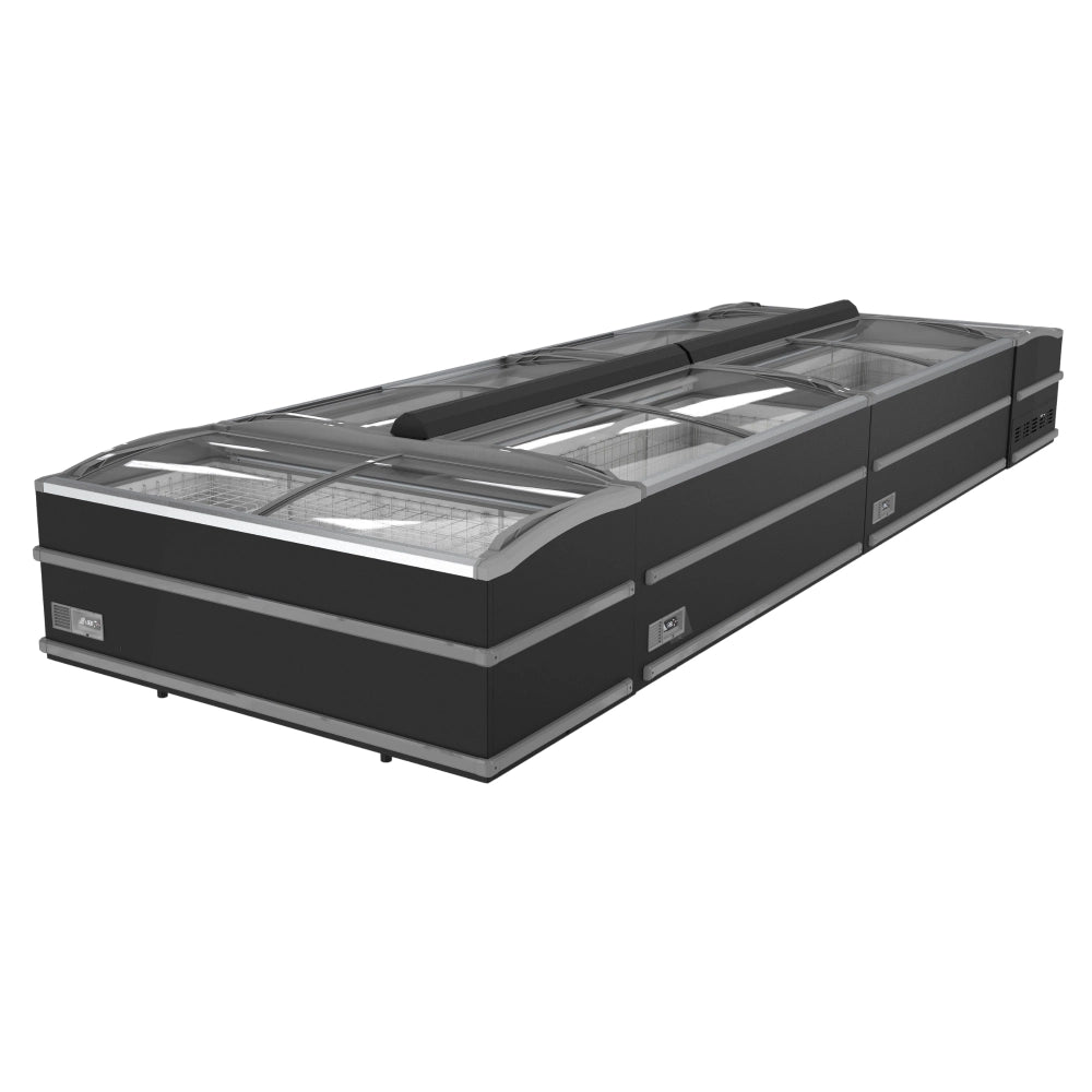 Combisteel Black Supermarket Chest Freezer 2500 Automatic Defrost