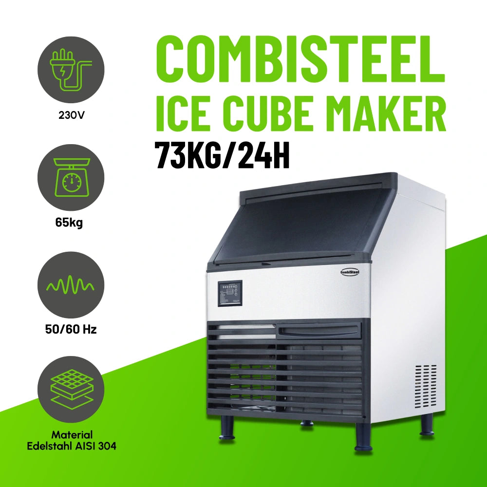Ice Cube Maker 73kg/24h Air-Cooled