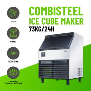 Ice Cube Maker 73kg/24h Air-Cooled