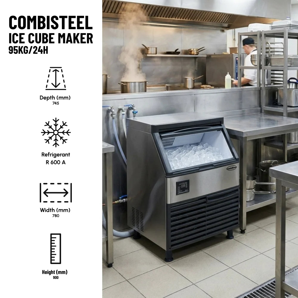 Ice Cube Maker 95kg/24h Air-Cooled