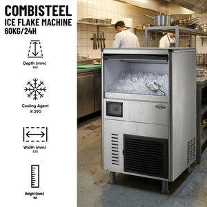 Stainless Steel Ice Flake Machine 60kg/24h