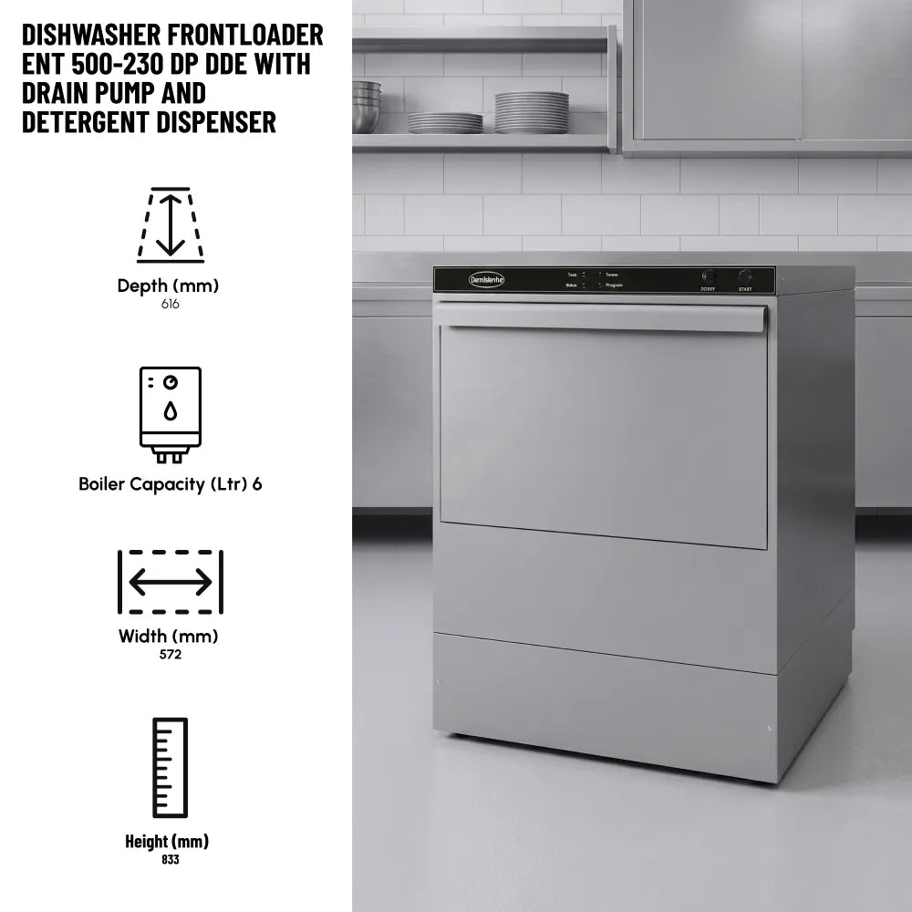 Dishwasher Frontloader ENT 500-230 DP DDE