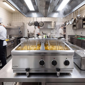 BASE 700 Twin Electric Fryer 2x10L