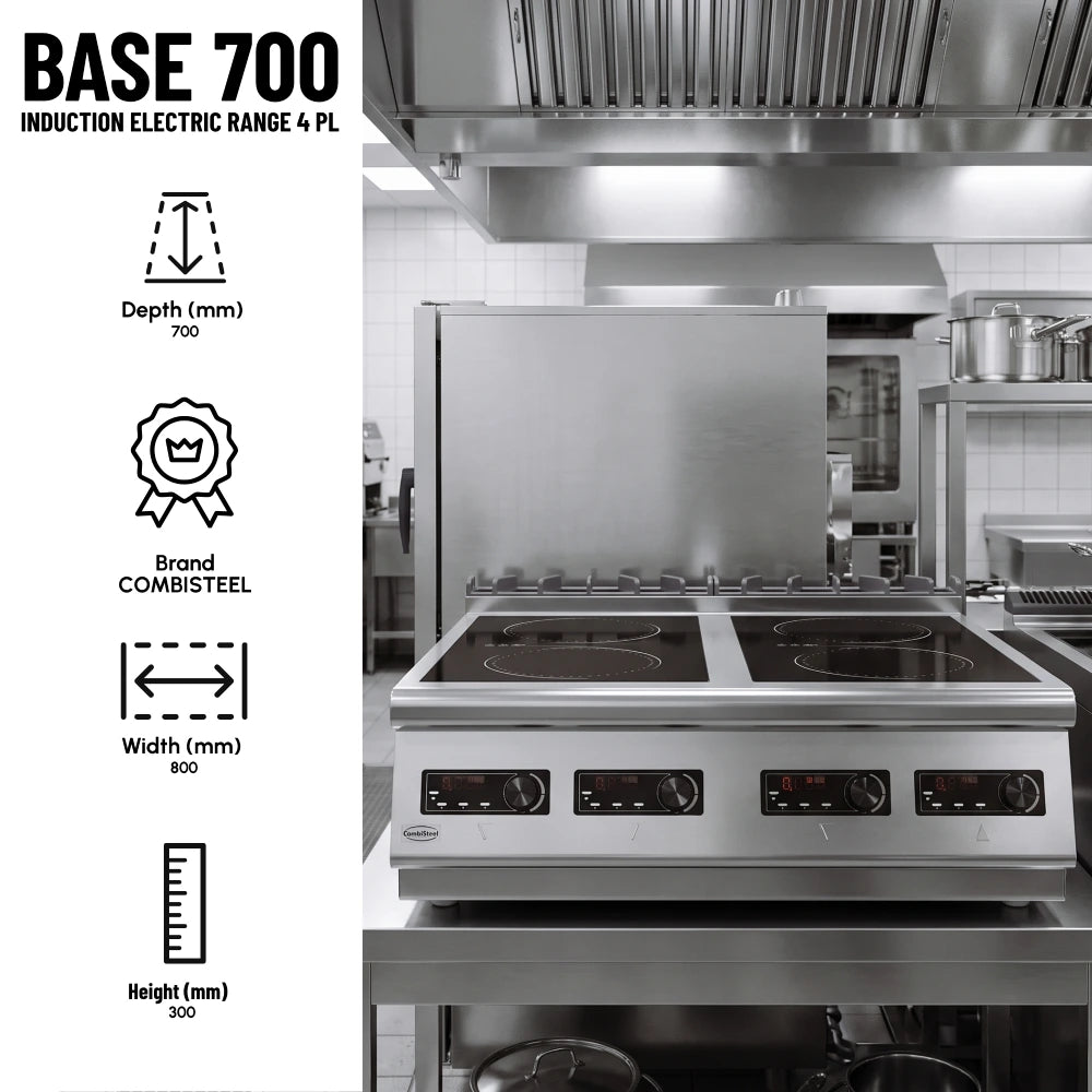 Base 700 Induction Electric Range 4 PL Tabletop