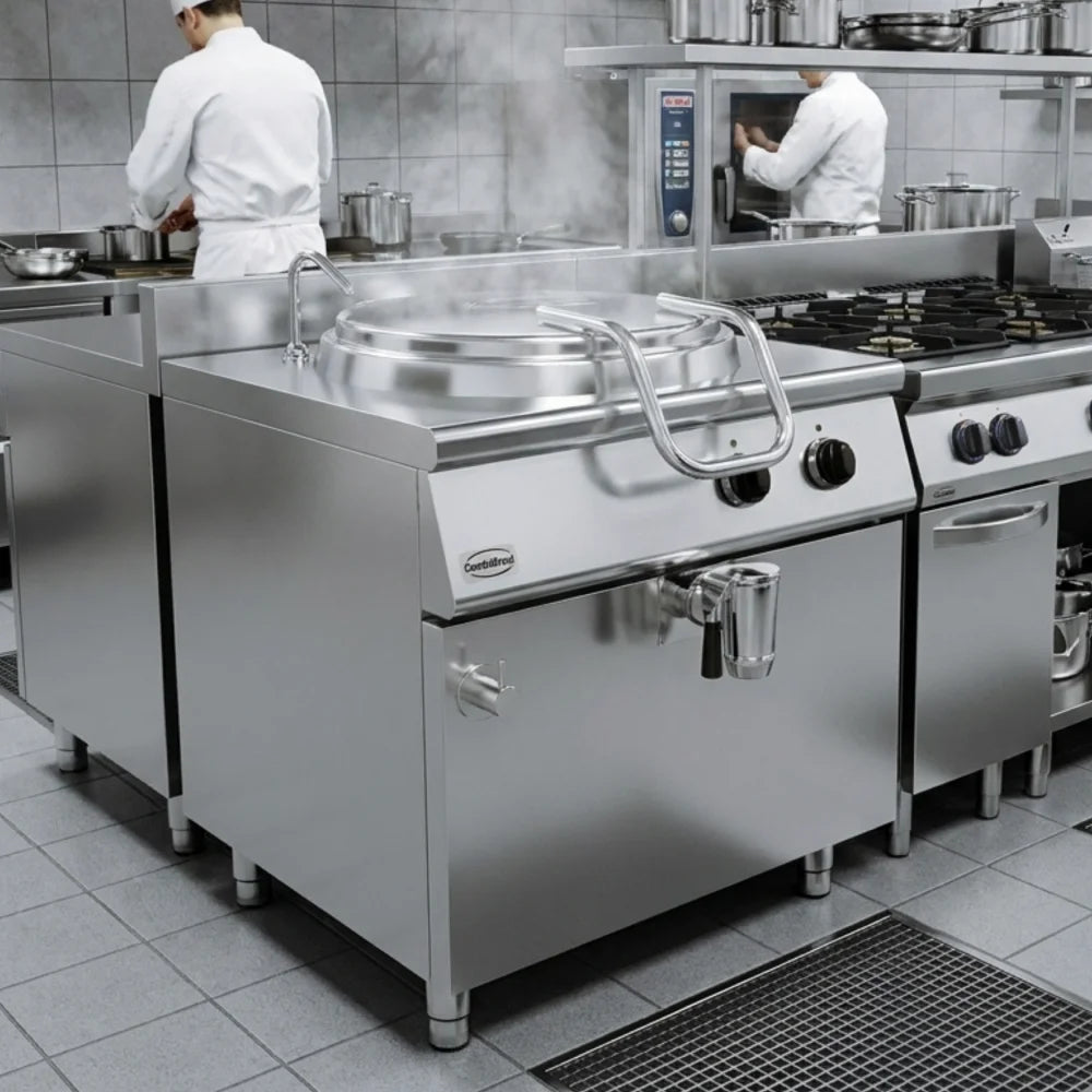 Base 700 Electric Boiling Pan 60L Indirect Heat