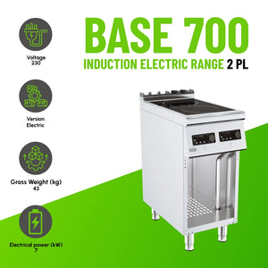 Base 700 Induction Range 2 PL Freestanding