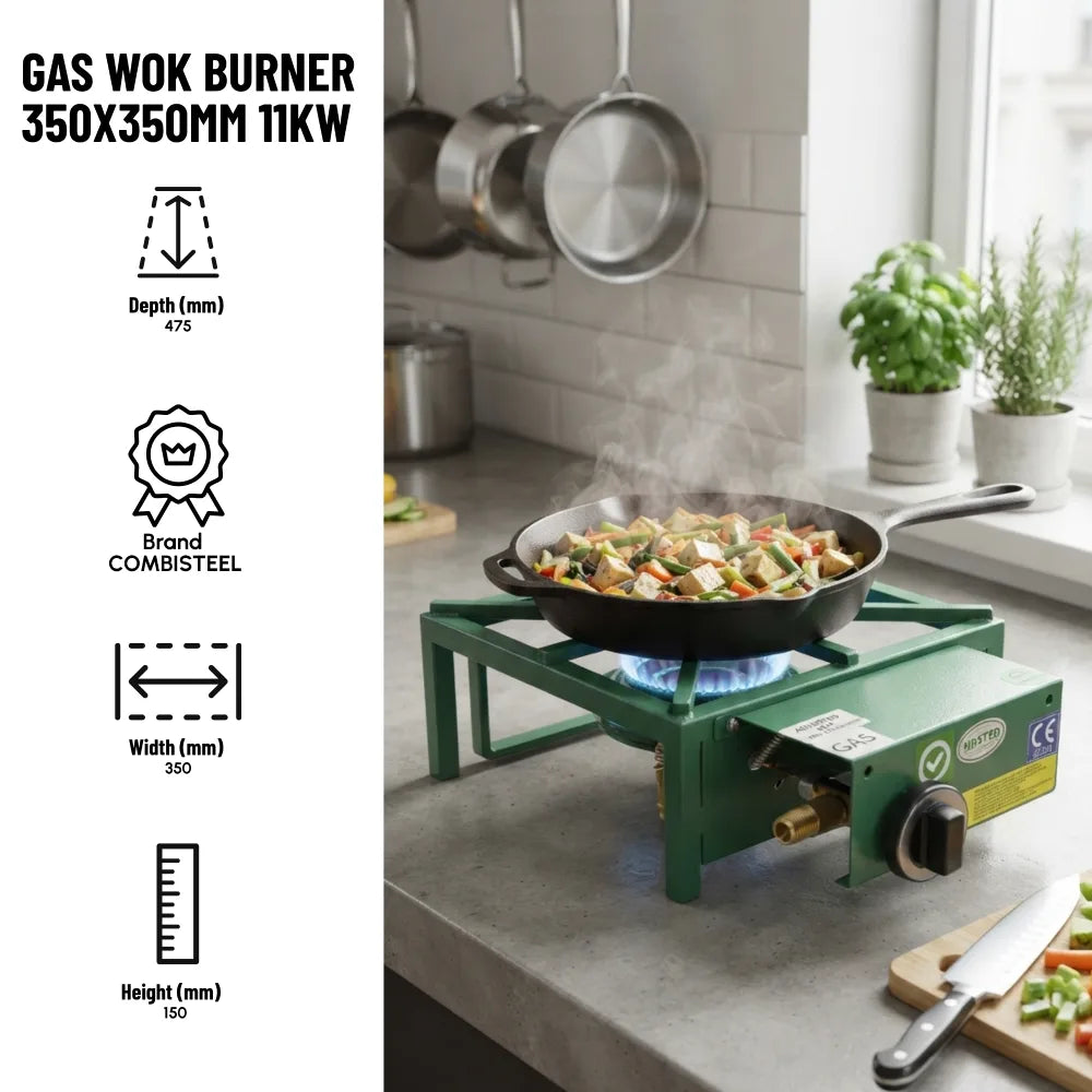Gas Wok Burner 380mm 15kW