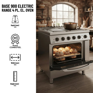 Base 900 Electric 4-Plate Range Oven