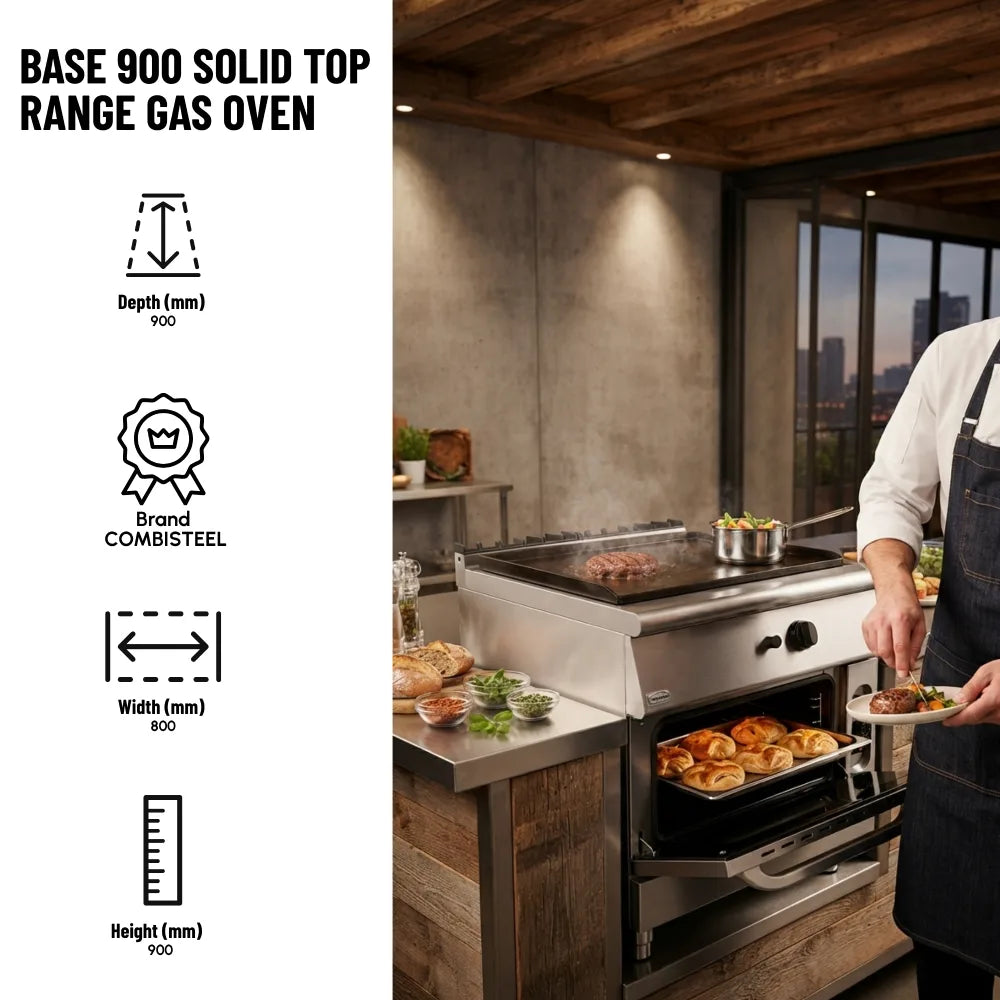 Base 900 Solid Top Range Gas Oven