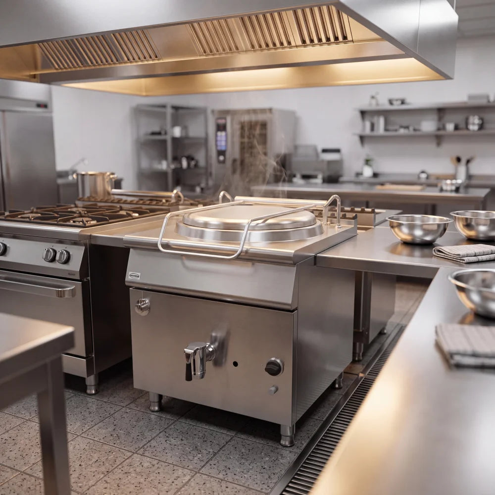 Base 900 Gas Boiling Pan 150L Direct Heat