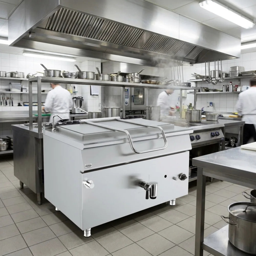 Base 900 Gas Boiling Pan 250L Direct Heat