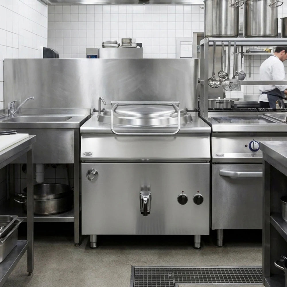 Base 900 Electric Boiling Pan 150L Indirect Heat