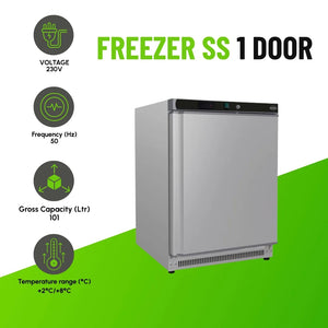 1 Door Stainless-Steel 101L Tabletop