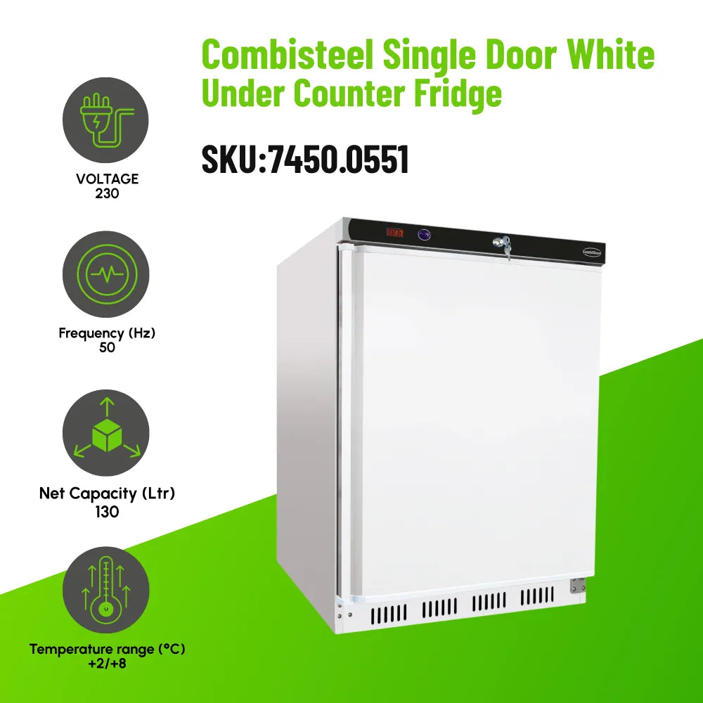Refrigerator White 1 Door 130L