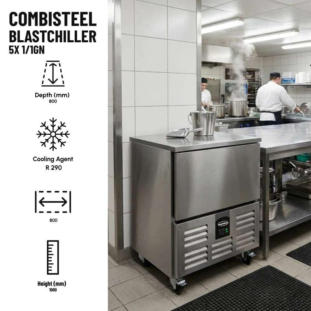 Stainless-Steel Blast Chiller 5X 1/1GN