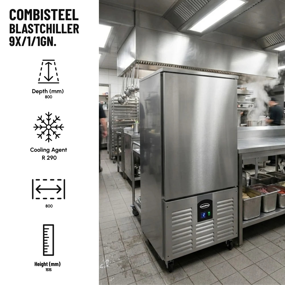 Stainless-Steel Blast Chiller 9x 1/1 GN