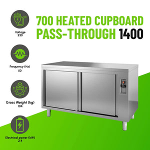 700 Heated Pass-Through Cupboard 1800