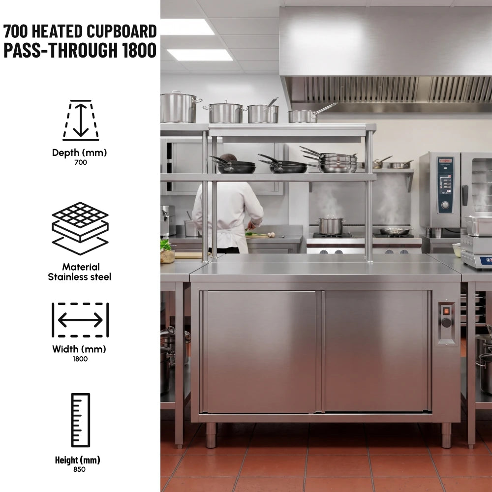 700 Heated Pass-Through Cupboard 1400