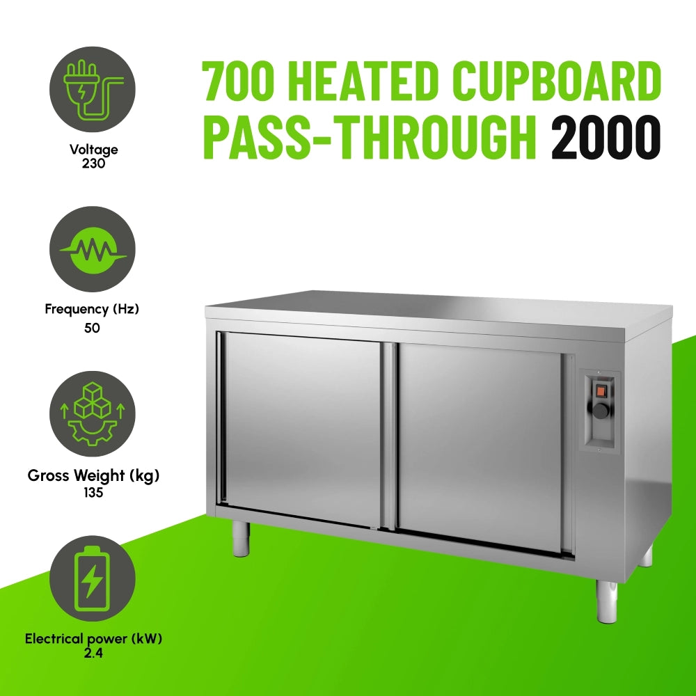 600 Heated Pass-Through Cupboard 1600