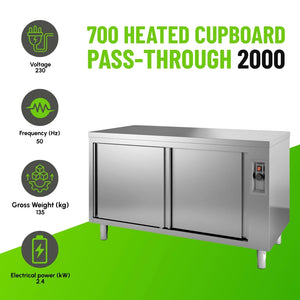 600 Heated Pass-Through Cupboard 1600