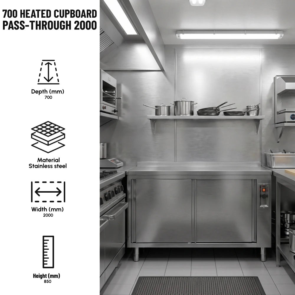 600 Heated Pass-Through Cupboard 1600