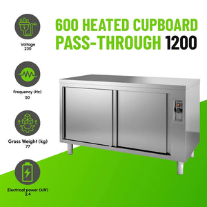 700 Heated Pass-Through Cupboard 1200