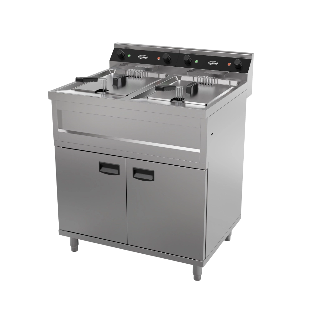 Electric Fryer 2x12L 2x6kW Twin Tank