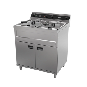 Electric Fryer 2x12L 2x6kW Twin Tank