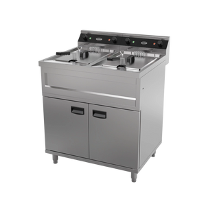 Electric Fryer 2x12L 2x9kW Twin Tank
