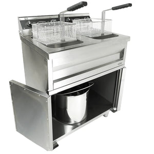 Electric Fryer 2x9L, Twin Tank