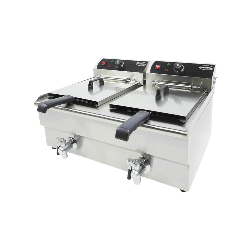 Electric Counter Fryer 2x10L Two Tanks