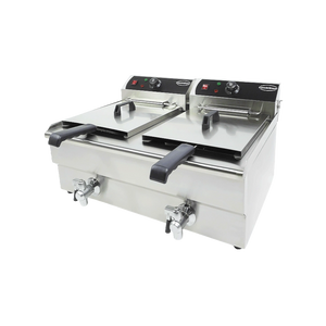 Electric Counter Fryer 2x10L Two Tanks