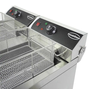 Electric Counter Fryer 2x10L Two Tanks