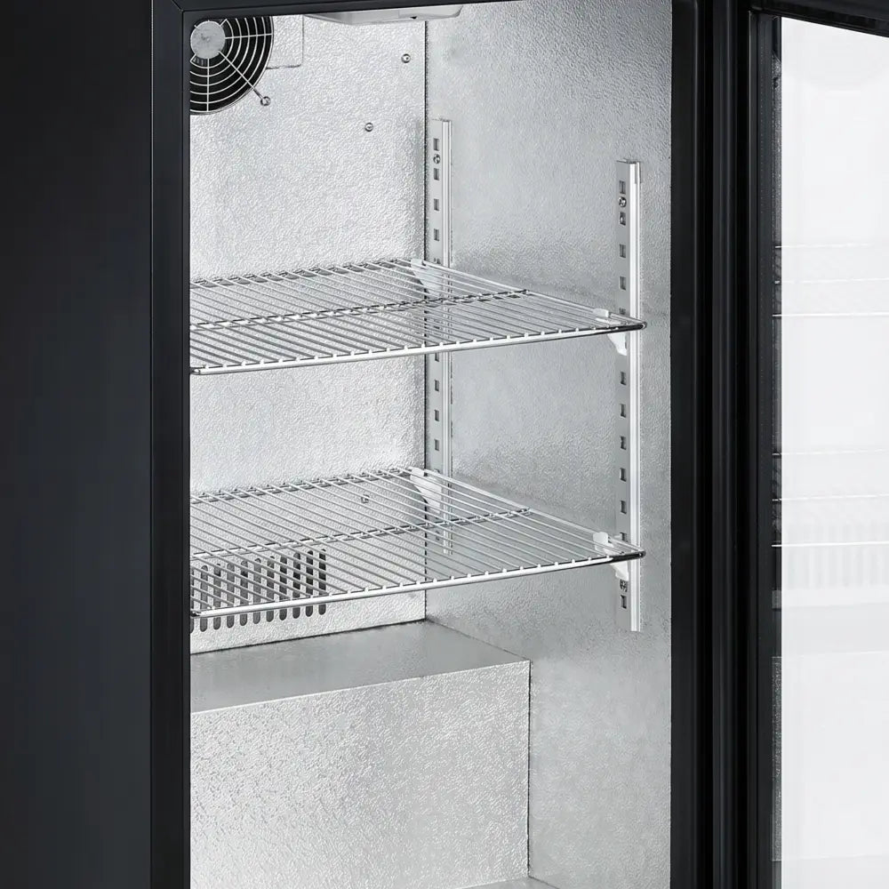 Black 1 Hinged Door Back Bar Cooler 500mm Wide