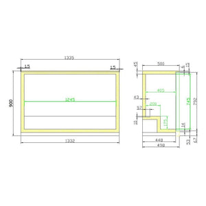 Black 3 Sliding Door Back Bar Cooler 298L