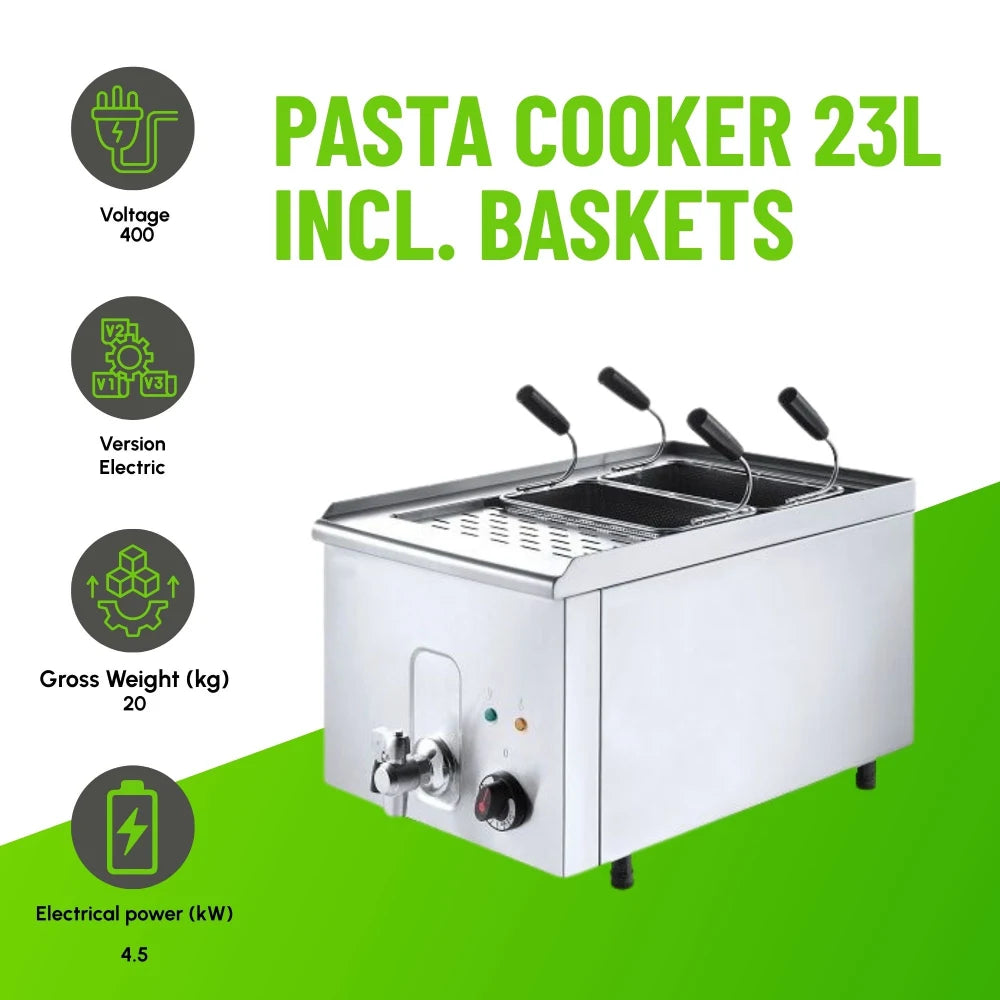 Tabletop Electric Pasta Cooker 23L