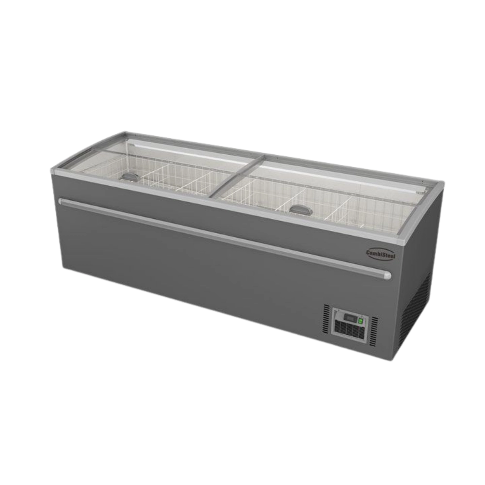 Grey Supermarket Chest Freezer 2500 Automatic Defrost