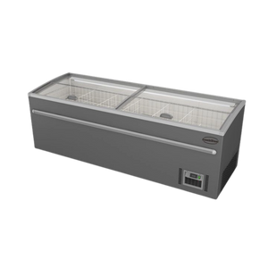 Grey Supermarket Chest Freezer 2500 Automatic Defrost