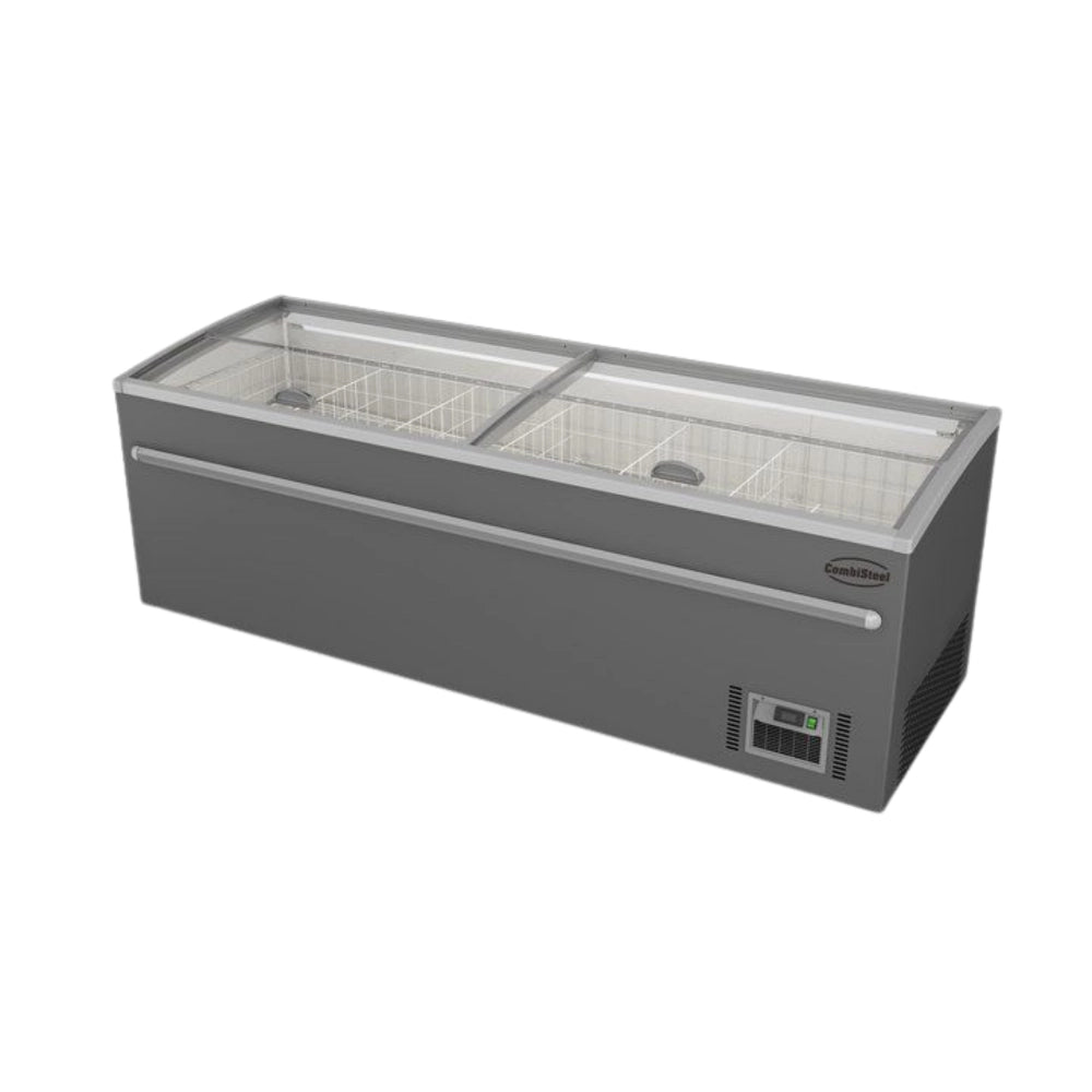 Grey Supermarket Chest Freezer 2500 Automatic Defrost