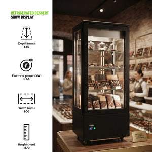 Refrigerated Dessert Show Display