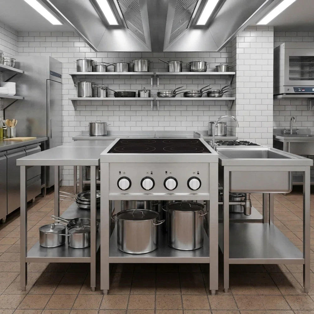 Induction Stove 4 Hobs Open Frame