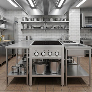 Induction Stove 4 Hobs Open Frame