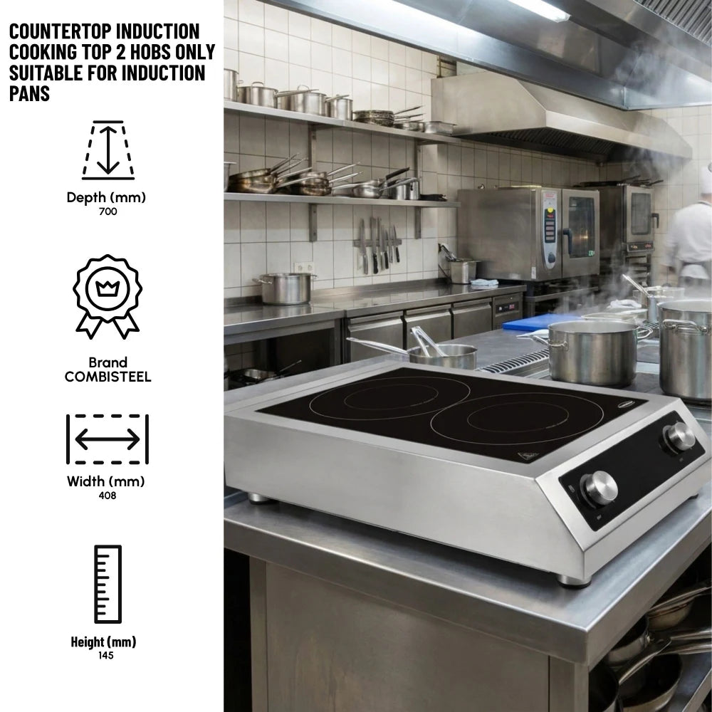 Countertop Induction Cooking Top 2 Hobs