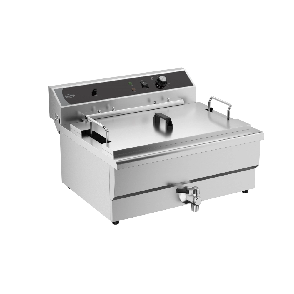 Electric Counter Fryer 25l With Drain Valve