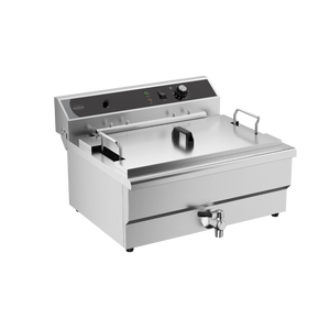 Electric Counter Fryer 25l With Drain Valve