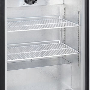 Black 1 Door Back Bar Cooler 600 x 900mm