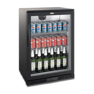 Black 1 Door Back Bar Cooler 600 x 850mm